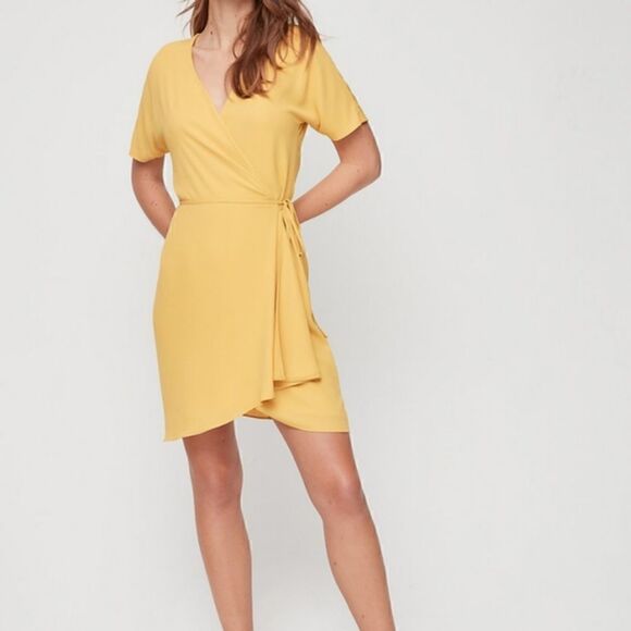 Babaton Wallace Wrap Dress. Size S. - Picture 1 of 10